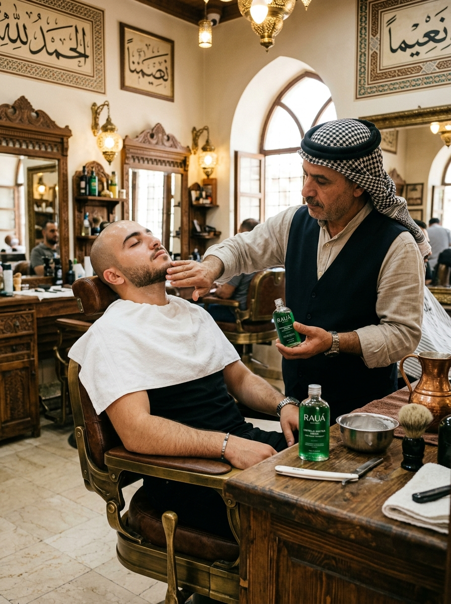 Traditional barbershop routine