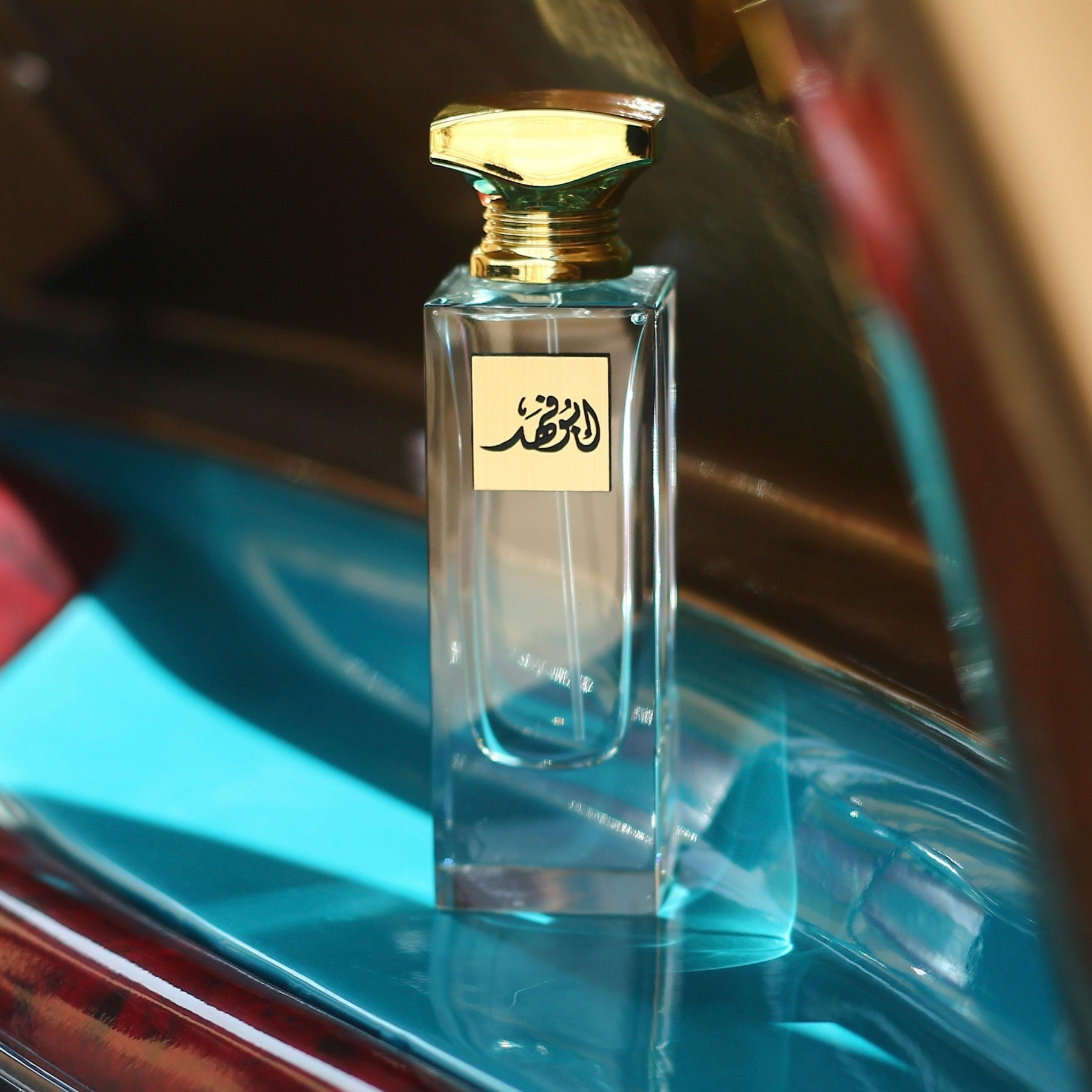 Luxury perfume bottle still life